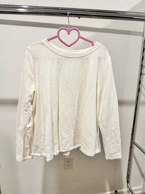 Eri & Ali Anthropologie White Long Sleeve Top - Size Small